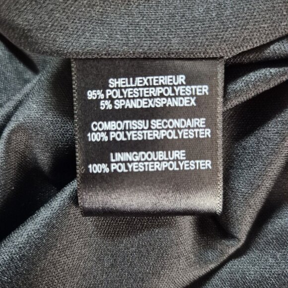 Badgley Mischka Size 2  Black Crepe Fringe Dress Harley Party Cocktail Velvet (1 - Picture 6 of 9